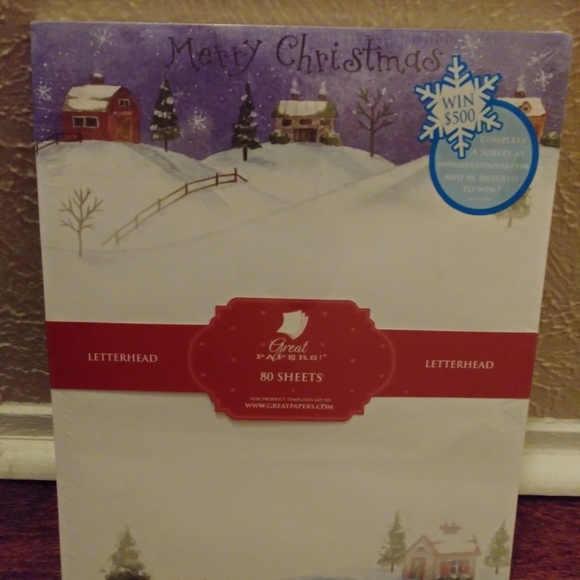 Holiday Christmas Paper Stationary Paper Computer Paper - Picture 3 of 10